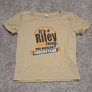 Riley Kids Tan T-Shirt 4-5